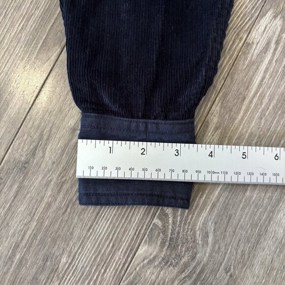 Random Access Men’s Corduroy Shirt S Navy Blue Button-Up Casual Fall Jersey - Picture 11 of 16